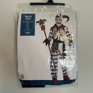 Sinister Jester Boy's Costume Sz XL 14-16